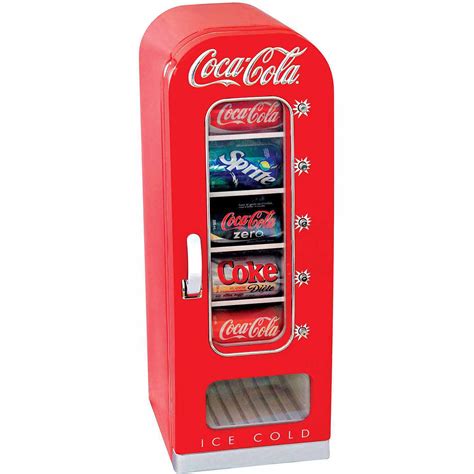 Coca-Cola Retro Vending Fridge Mini Refrigerator 18-Can Electric ...