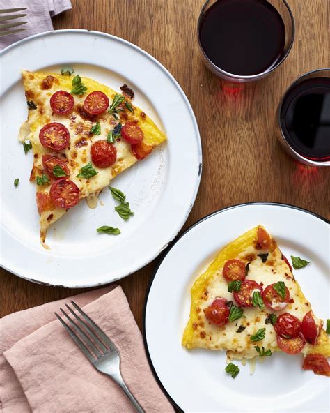 Polenta Crust Pizza | Kitchn Polenta Pizza, Cheese Polenta, Baked ...