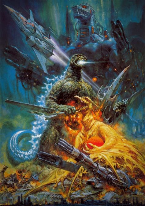 Face-Meltingly Awesome Godzilla Paintings by Noriyoshi Ohrai