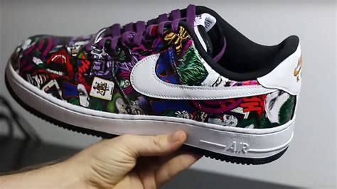 Check Out This Super Dope Hydro Dipped Nike Air Force 1 Shoes With Joker Design