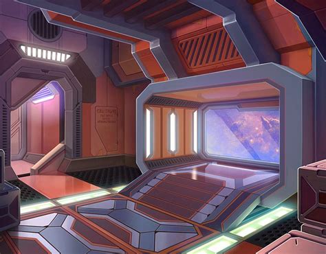 Sci-fi interior on Behance | Spaceship interior, Futuristic interior ...