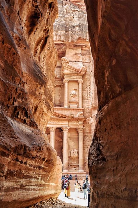 View of The Treasury from The Siq, Petra, Jordan Petra Jordan Travel ...