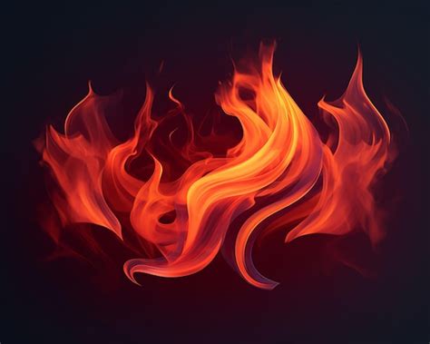 Premium AI Image | Fire red fire texture wallpaper power strength fear ...