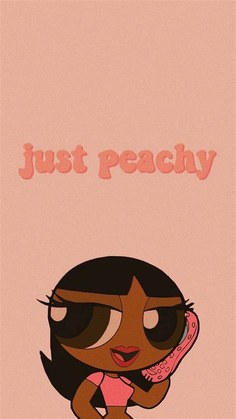 Just peachy, aesthetic powerpuff girl black HD phone wallpaper | Pxfuel