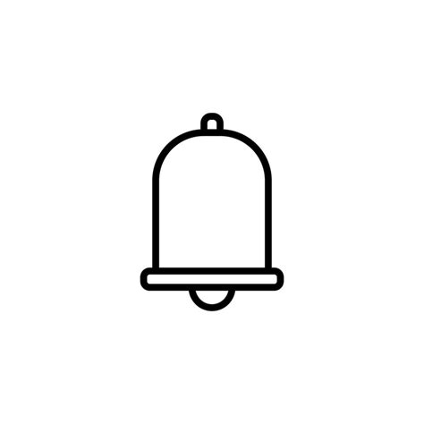 Bell icon with outline style 20593125 Vector Art at Vecteezy