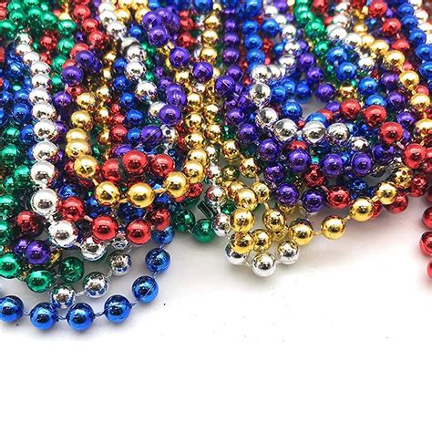 MUQGEW long beaded necklace 32PCS Mardi Gras Beads Necklaces Party ...