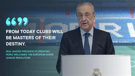 European Super League: Real Madrid chief Florentino Perez reveals plan ...