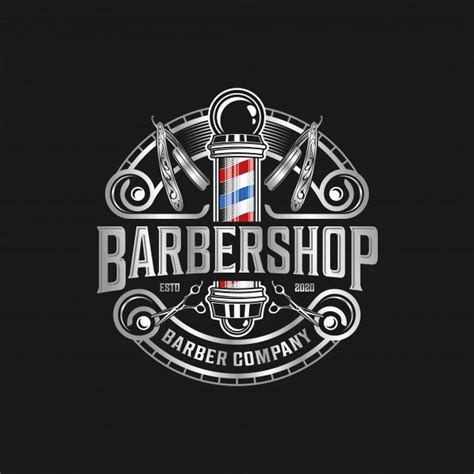 Barbershop logo modern vintage with scis... | Premium Vector #Freepik #vector #logo #vintage # ...