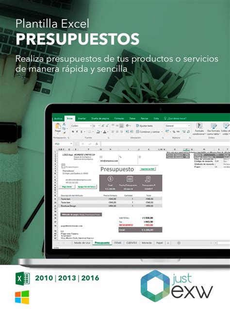 Plantilla de presupuesto para Excel | Cómo hacer un presupuesto en Excel