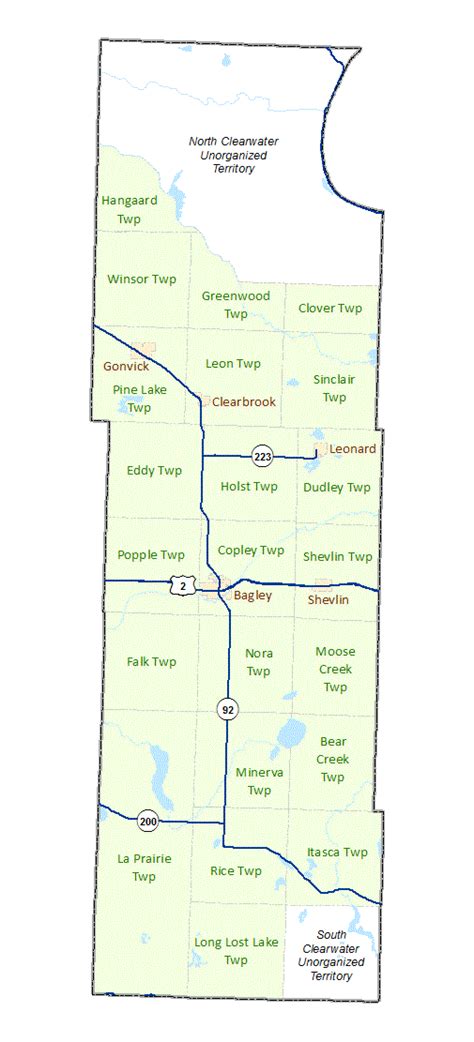 Clearwater County Maps