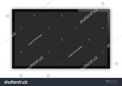 Tv Display Blank Screen Isolated On Stock Illustration 199787552 ...