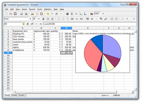 Gnumeric Spreadsheet 1.12.15 free download - Software reviews ...