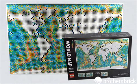 Lego Art 31203 World Map Review – Topographic Map of Usa with States