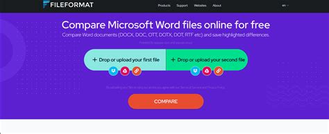 Compare PDF, Word, Excel & Powerpoint files online for free.