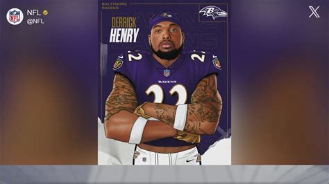 First Look at Derrick Henry in a Ravens Uniform | NFL Network, Free ...