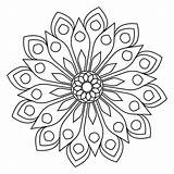 mandala coloring Pages  easy Page simple sketch template