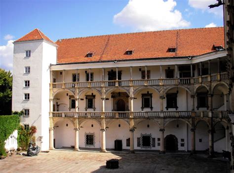 Arcaded courtyard of the Brzeg Castle, built for George II, Duke of ...