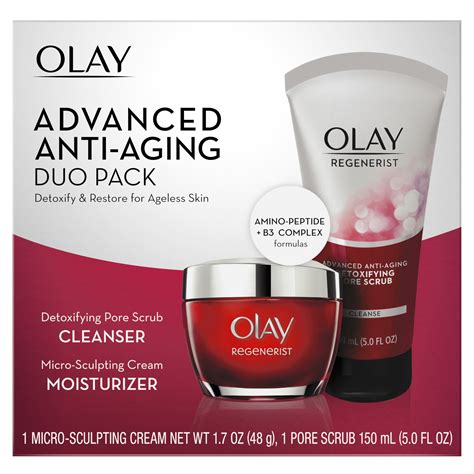 Olay Regenerist Duo Pack, Cleanser 5.0 fl oz, Moisturizer, 1.7 oz - Walmart.com - Walmart.com