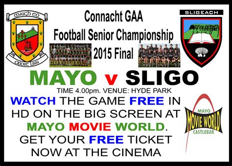 Castlebar - County Mayo - Mayo Movie World July 10th - July 16th