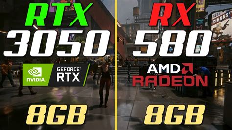 RTX 3050 vs RX 580 | in 2022 - YouTube