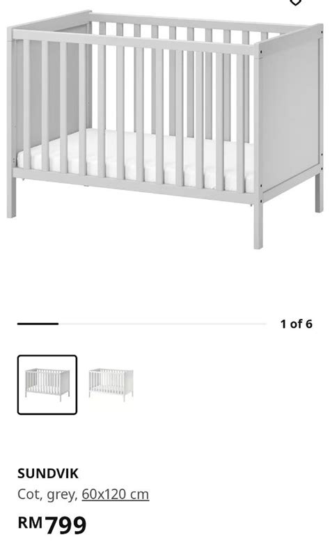 Ikea Sundvik cot white, Babies & Kids, Baby Nursery & Kids Furniture ...