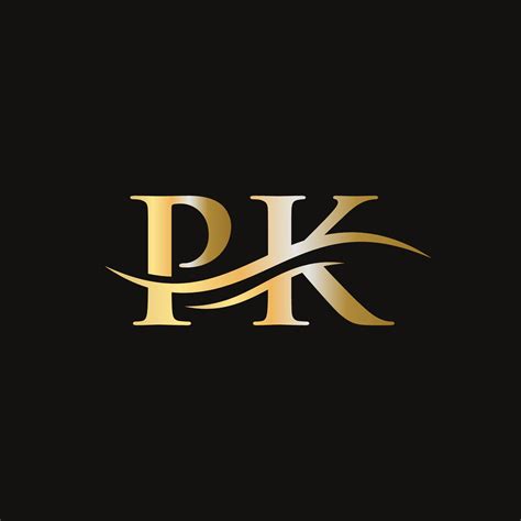 Modern PK Logo Design for business and company identity. Creative PK letter with luxury concept ...