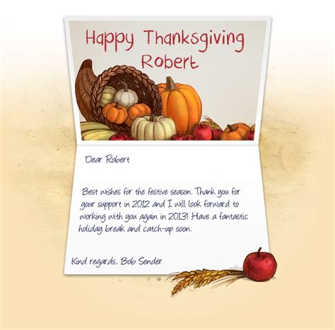 Professional Thanksgiving eCards for business