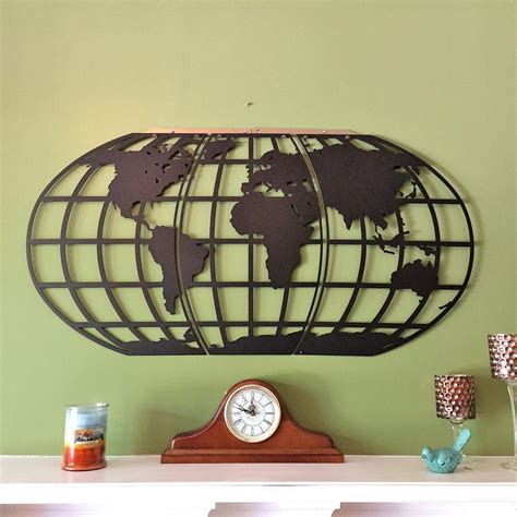 World Map/ Atlas / Globe/ Metal Wall Art