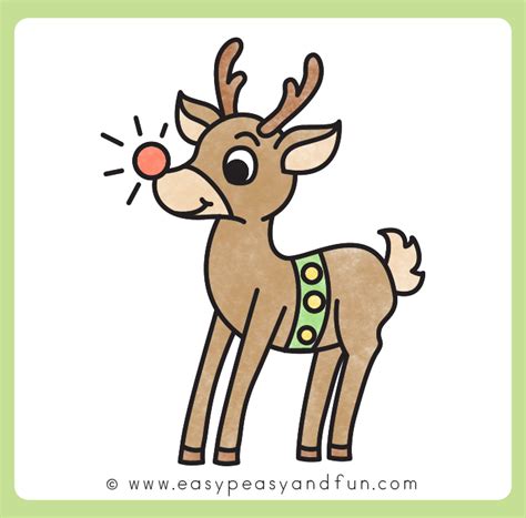 How to Draw a Reindeer – Step by Step Drawing Tutorial - Easy Peasy and Fun