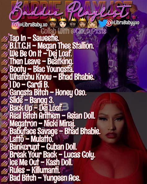 Baddie Playlist💅🏾 | Song suggestions, Party music playlist, Mood songs