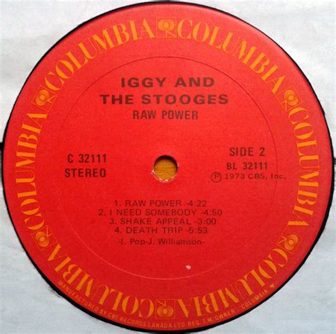 The Stooges - Raw Power - Used Vinyl - High-Fidelity Vinyl Records and Hi-Fi Equipment Hollywood ...