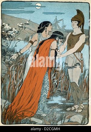 Medea And Pelias Stock Photo - Alamy