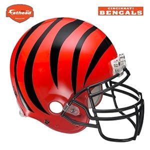 Amazon.com : Fathead Cincinnati Bengals Helmet Wall Decal : Sports Fan ...