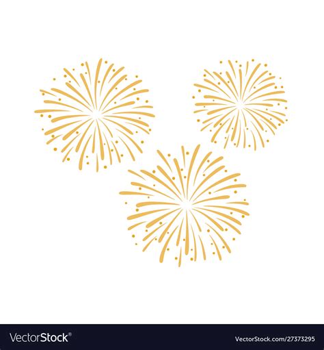 Firework design isolated Royalty Free Vector Image