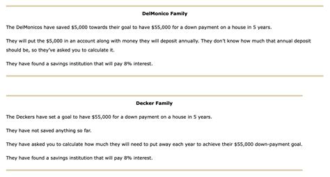 Solved DelMonico Family The DelMonicos have saved $5,000 | Chegg.com