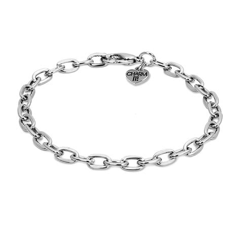 Charm It! Silver Chain Link Bracelet - Ashton House