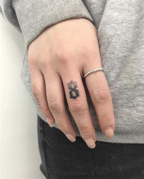 Number 8 tattoo by Gianina Caputo - Tattoogrid.net