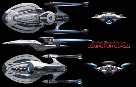 Lexington Class Starship - High Resolution by Enethrin on DeviantArt | Star trek ships, Star ...