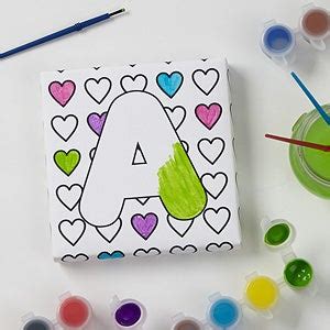 Personalized Kids Coloring Canvas Prints - Paint It!