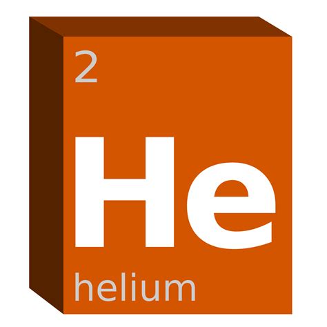 Clipart - Helium (He) Block- Chemistry