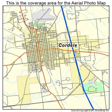 Aerial Photography Map of Cordele, GA Georgia