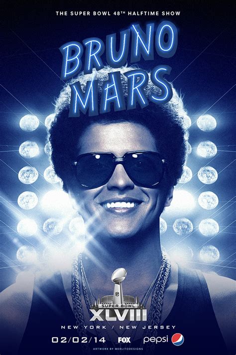 Bruno Mars: Super Bowl XLVIII Halftime Show :: Behance