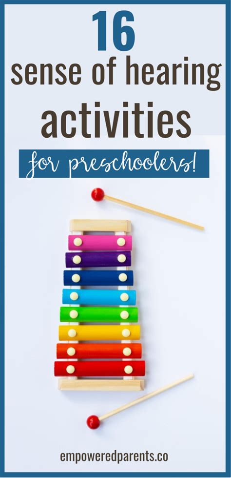 16 Fun Sense of Hearing Activities for Preschoolers - Empowered Parents