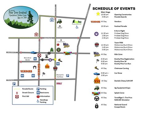 2019 Pine Tree Festival Map Available – Pine Tree Festival & Southeast Timber Expo