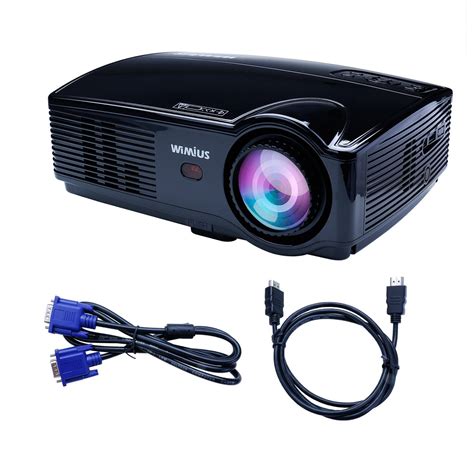 Projector, Video Projector HD 1080P Portable LED 3200 Lumens 1200X800 ...