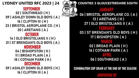 Lydney RFC 2023 | 24 Fixtures - The Bledisloe Club Lydney RFC