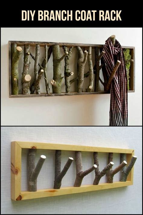 DIY Branch Coat Rack | Your Projects@OBN | Tree branch crafts, Diy coat rack, Branches diy