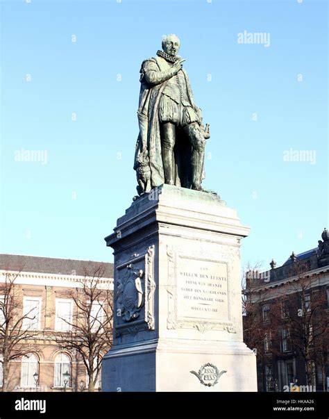 Statue of Willem van Oranje (William of Orange, 1533-84) at Plein ...