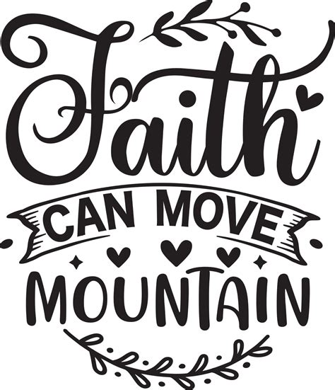 Faith Quotes Design 23852336 Vector Art at Vecteezy