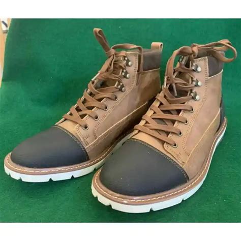 TERRITORY MEN'S ALPHA Chukka Boots Brown & Tan Leather Size 10 BRAND NEW $45.00 - PicClick
